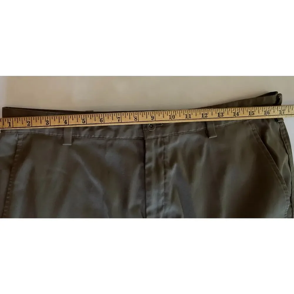 Nike Golf FitDry Shorts Mens 34 Olive Brown Stretch 10 Inch Performance Outdoor